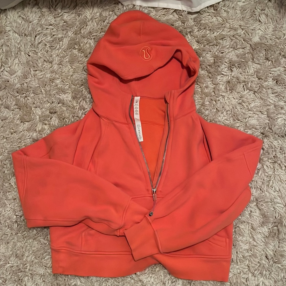 Lululemon 1/2 Zip Scuba Warm Coral